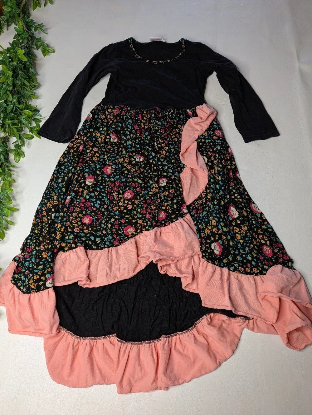 Little Lovebird Boutique Cottage Core Set Of 2 Floral Dresses Girls 12